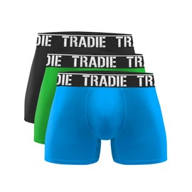 TRADIE Mens Cotton/Elastane Fitted Trunk 3-Pack (AU, Alpha, XX-Large, Regular, Regular, Centuries)