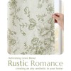 jinchan Blackout Linen Blend Curtains Floral Curtains for Living Room