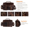 Leather Messenger Bag for Camera, Camera Bag for DSLR Cameras,