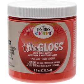 Ultra Gloss Paint 8oz 6/Pkg-Coral Cove