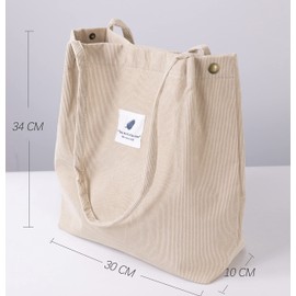 VOKUVIKU Jute Bag with Vintage Flowers, Large Women's Fabric Bag, Bag-08, xl