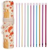 Coopay Tunisian Crochet Hooks Set, 11 Pieces Aluminium Tunisian Crochet
