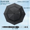 NBtoUS 2 Pack 48.6" Double Canopy Umbrella with Clamp, UPF50+