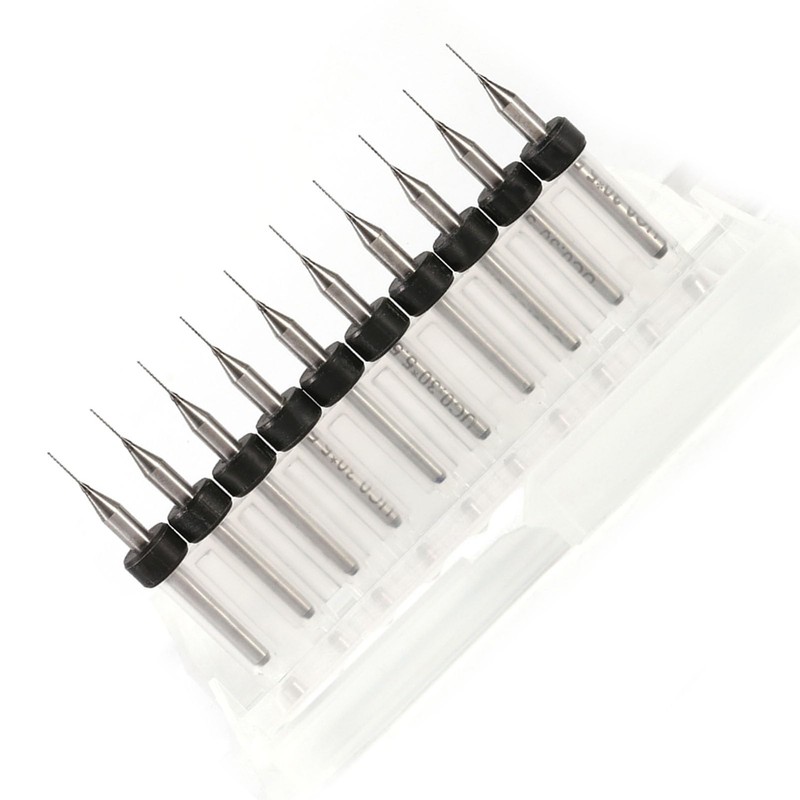 PCB PCB Carbide Micro Drill Bit Tool Set 0.1 mm