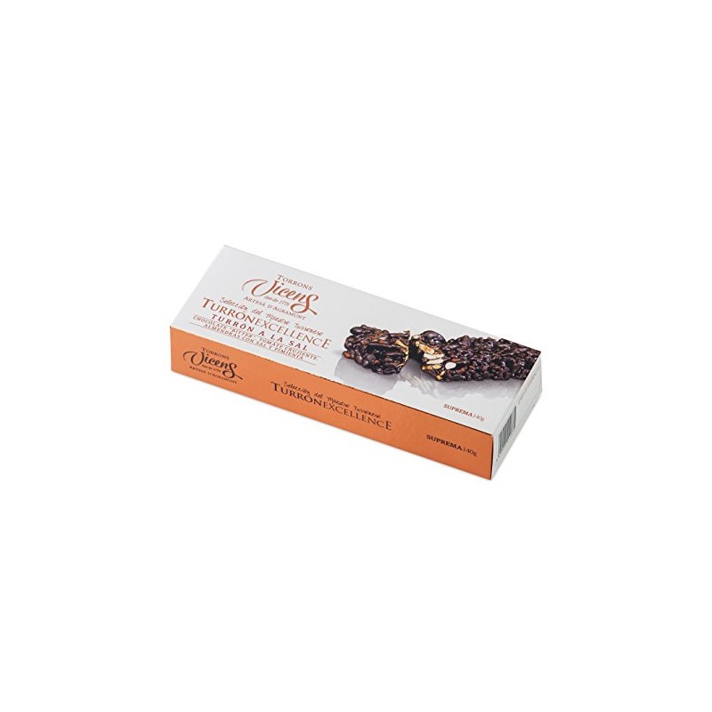 Dark Chocolate and Almond Turrón with Sea Salt by Vicens