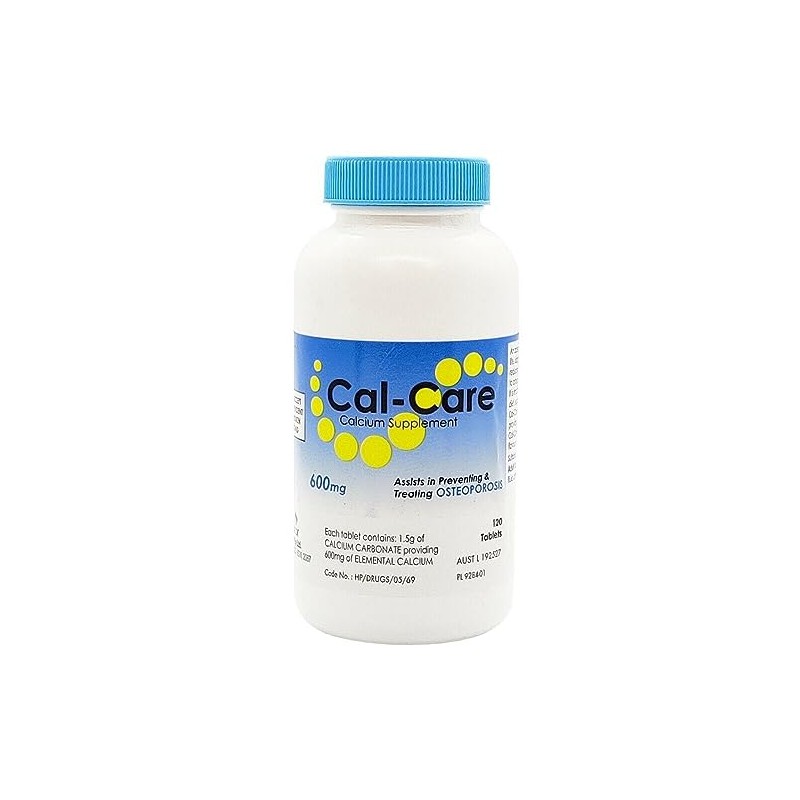 600mg Calcium Supplement Tablets, 120 count