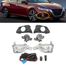 Yeeta Front Fog Lights with Cover Turn Signal Light Kit Fit for Nissan Altima 2019 2020 2021 2022 Left and Right Side