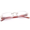 Rimless Bifocal Reading Glasses Spring Hinge Photochromic Sun Readers Transition