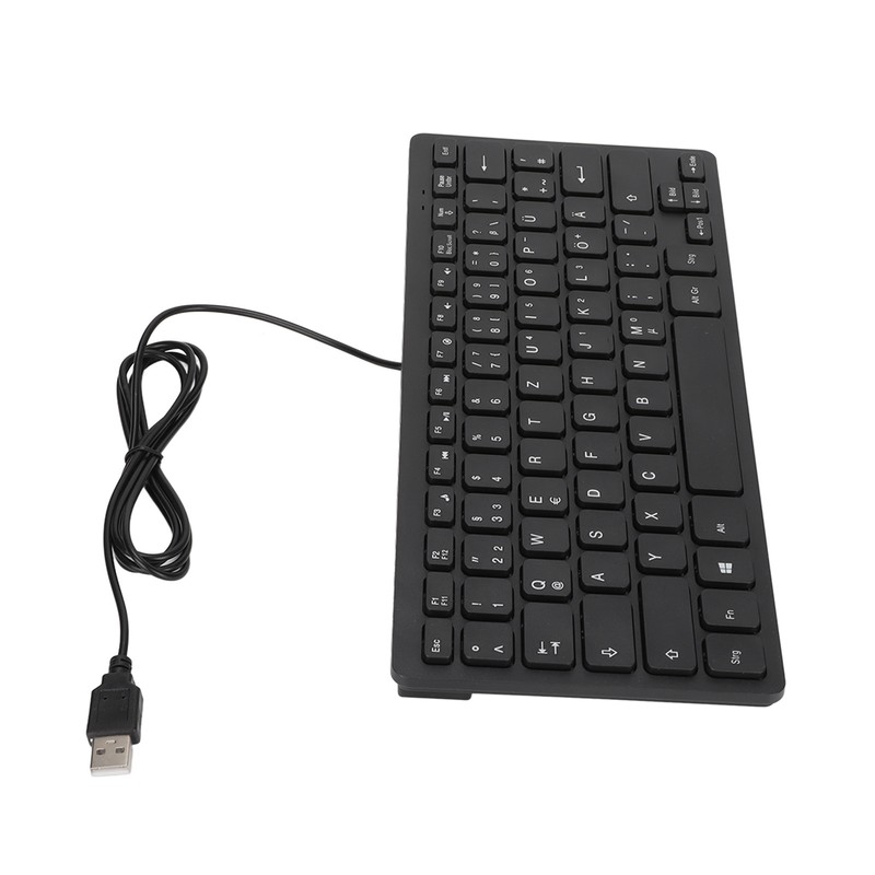 Keyboard 78 Key Mute Ultra Thin Wired Mini USB Interface