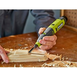 RYOBI USB Lithium Power Carver Wood Carving Kit with 2.0 Ah USB Lithium Battery and Charging Cable