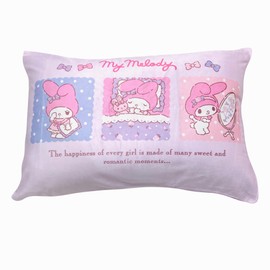 MORIPiLO 415791 My Melody Pillow Cover, Sanrio Characters, 16.9 x 24.8 inches (43 x 63 cm), Smooth Microfiber, Washable, Cute, For Children and Adults, Goods, Pink, Pillow Morisita