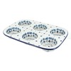 Blue Rose Polish Pottery Celeste Muffin Pan