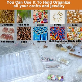 Plastic File Storage Box Bead Organizer- 25PCS Suitable For A4 Paper,Tool Storage,Electronic Parts,Bead Storage,Photo Organizer,Scrapbook,Sewing,Jewelry Making,Diamond Art,Small Parts,Marker Pen