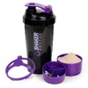 XTK 16oz Protein Shaker Bottle with Storage & Mix Ball