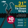Miloo Rubber Bungee Cords with Hooks - Heavy Duty Tarp