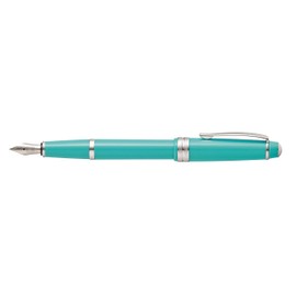 Cross Bailey Light Polished Teal Resin Fountain Pen with Medium Nib