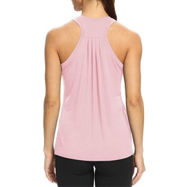 Bestisun Womens Workout Tops Loose fit Racerback Tank Tops Yoga Tops Running Tank Tops Active Tank Sleeveless Tops Sports Shirts Pink S