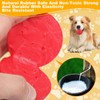 YAYODS 12PCS Indestructible Rubber Dog Balls, 3 Sizes (4.5cm, 5cm,