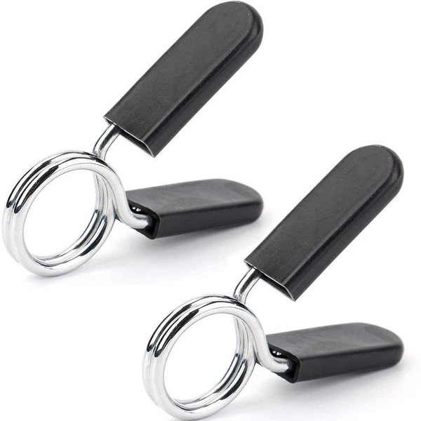 Hididi 1 inch (25 mm) Barbell Spring Clip Collars (Pack