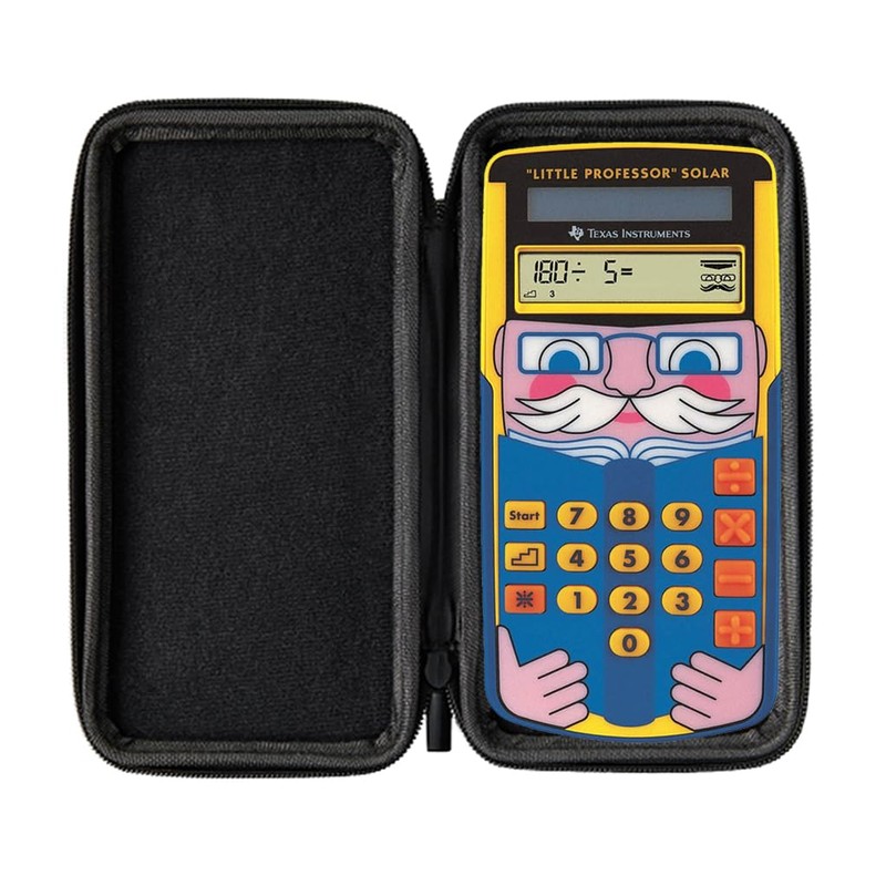 CALCUSO TI Little Professor Calculator + WYNGS Protective Case Dark