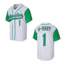 Kekambas Youth Dewayne Warren Jarius 'G-Baby' Jerseys Evans 1 Hardball Movie Kids Baseball Jersey Stitched White Size L