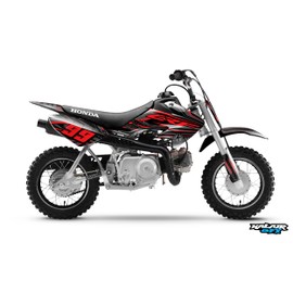 Graphics kit for Honda CRF50 (2004-2012) Prime Series Red Shift 16 Mil-Dirt bike Custom Racing Graphics Decals Stickers Kit, no-plastics