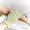 Temple Spring Exfoliating Glove, Rayon Bamboo Exfoliating Body Scrubber, Loofah