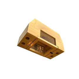 Carpenter Bee Trap for Outside, Leaning Tower Nature Hanging Wood Boring Bee Trap for Outdoor Insect Trap