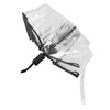 Compact Umbrella Black Transparent Automatic Design Sturdy Structure Travel Umbrella