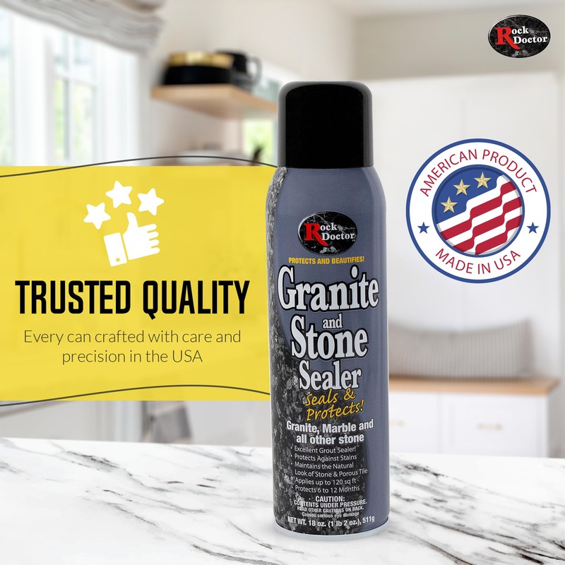 Rock Doctor Granite Sealer for Marble, Stone, and Tile Countertops,