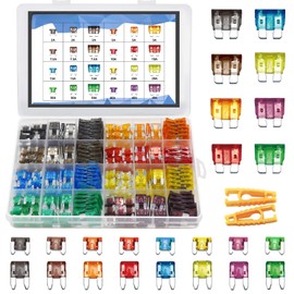 TZAONEN 282 Pcs Car Fuses Assortment Kit, Blade-Type Automotive Fuse Kit - Standard, Mini & Low Profile Mini (2A-30A), Zinc Alloy, Replacement for Cars, Trucks, Motorcycles