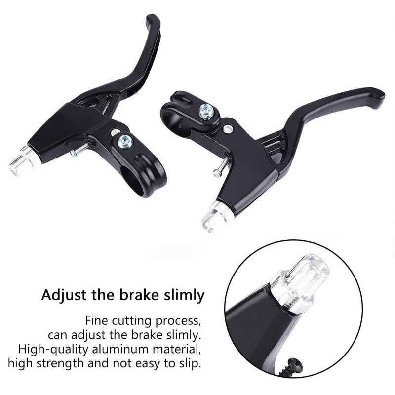 Tbest 1 Pair Bicycle Brake Levers, Aluminum Alloy Bicycle Brakes