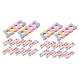 FOMIYES 60pcs Toe Separators for Bunion Jelly Toe Spacers Heart Shape for Women Manicure Nail Art