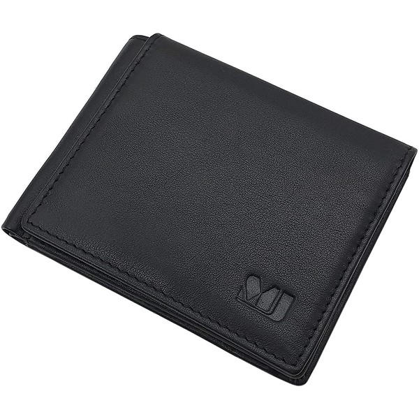 MJ-Design-Germany Small Calfskin Men's Horizontal Wallet with RFID & NFC