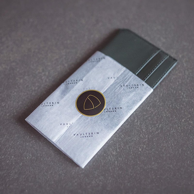 Vaultskin MOORGATE Slim Card Holder – Minimalist Leather Wallet with