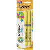 BICGBLP21YW - Brite Liner Grip Highlighter, Chisel Tip, Yellow, 2