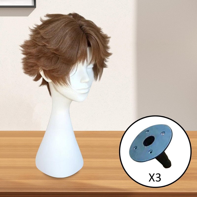 Perfeclan Mannequin Head Foam Display Lightweight Wigs Display Head Multi-Purpose