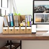 JINCHIDA 3 Pack Magazine File Holder with 3 Labels,Cardboard Magazine
