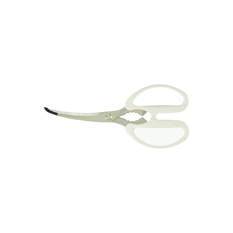 Yoshikawa YJ3195 Kitchen Scissors, Curve, For Hot Plates, Yakiniku Scissors,
