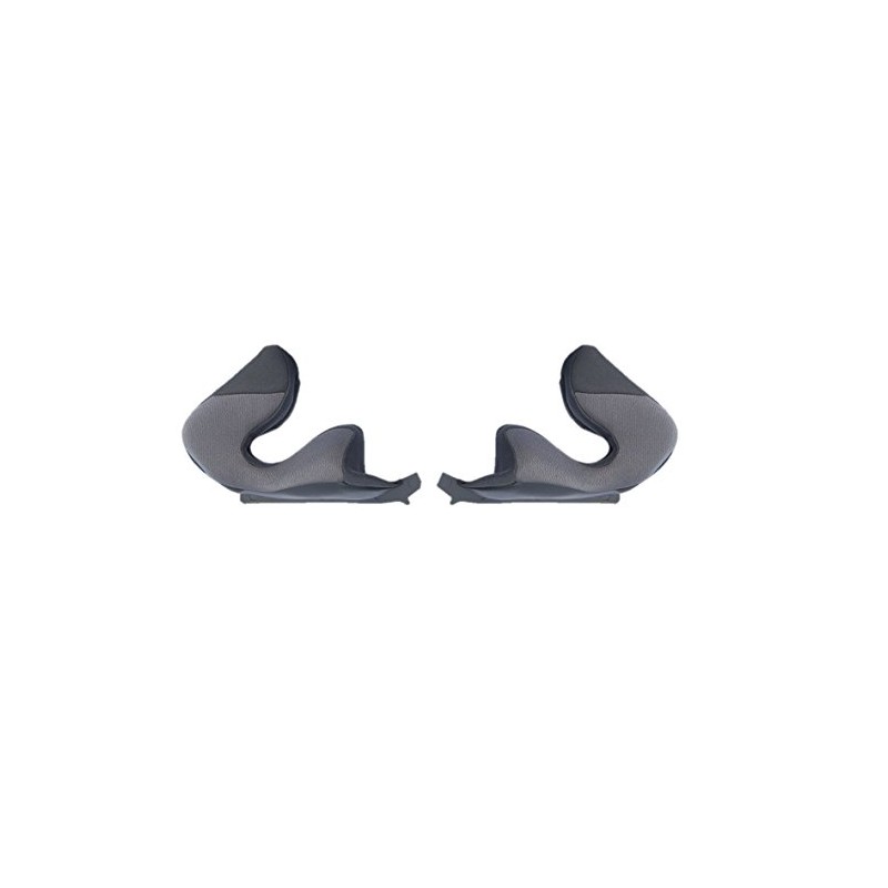 Aussie Kabuto 578046 EXCEED Cheek Pad Set, Dark Gray, XS