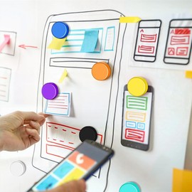 Qualsen Fridge Magnets, Whiteboard Magnets, 20 PCS Strong Magnet,Colorful Small Magnets for Whiteboard, Round Mini Magnets for Crafts, Magnetic Whiteboard, Kitchen, Office, School (10 colors)