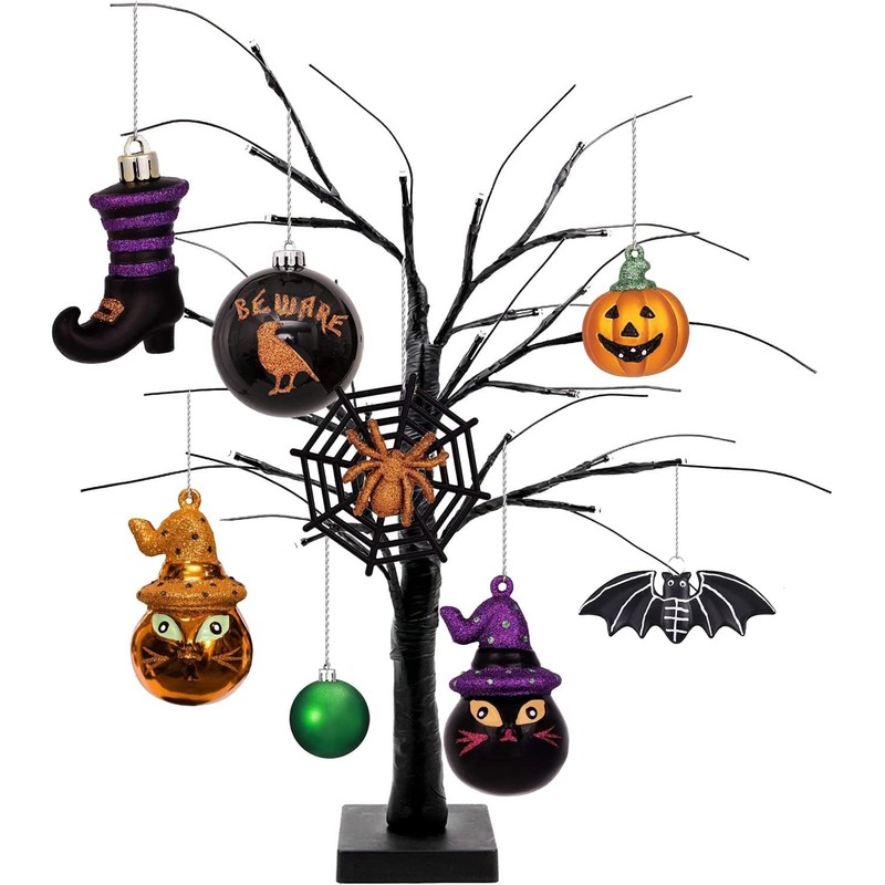 SVNVIOZ ハロウィン 飾り かぼちゃ 6cm ボールオーナメント 装飾 豪華 北欧 ハロウィーンボール