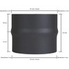 LANZZAS Flue Pipe Extension from Diameter 150 mm to Diameter