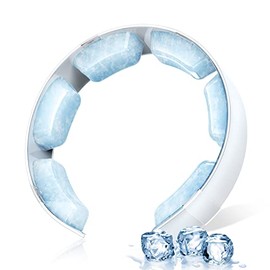 Cool Ring, 88°F (28°C), Ice Neck Ring, Cool Neck Ring, Cooling Goods, Neck Ring, Cooling Ring, Cool, Long Lasting, Repeated Use, Cooling Goods, Cooling Sensation, Non-Condensation, PCM (White)