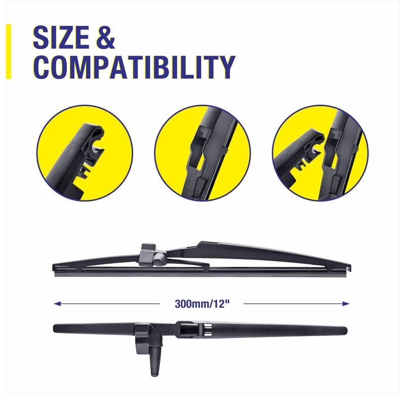 5 PLUS® 12" Rear Wiper Blade Replacement for Toyota 4Runner
