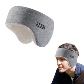 JISON21 Winter Earmuffs, Fleece Lined, Ear Warmers, Cold Protection, Extreme Warm, Men's Elastic Earmuffs, Headband, Earmuffs, Helmet, Ear Muffs, Ear Protection, Anti-Slip, Windproof, Thermal, Work