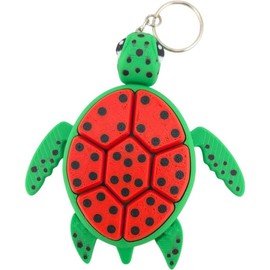 Turtle Fidget Clickers - Desktop and Keychains - Sensory Figures, Mechanical Keys - Autism, ADHD, Stress, Anxiety Relief - Style: Watermelon