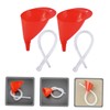 Kichvoe 2 Sets Durable Long Oil Funnels for Fuel Transfer
