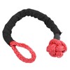 1/2in Car Recovery Straps Winch Rope 35000lbs Flexible Synthetic Shackle
