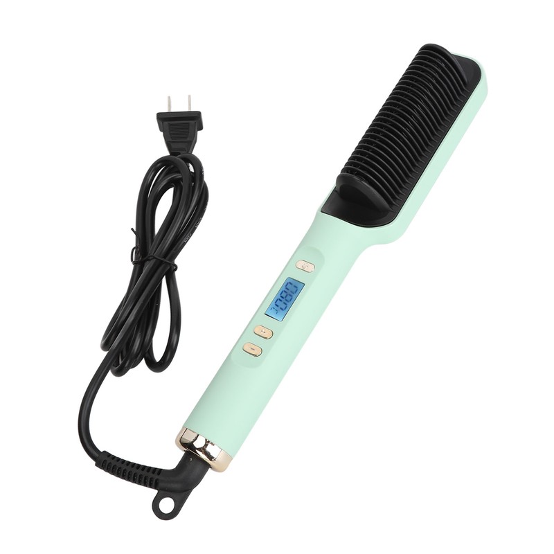 Negative Ion Hair Straightener Styling Comb Adjustable Even Heating Straightening